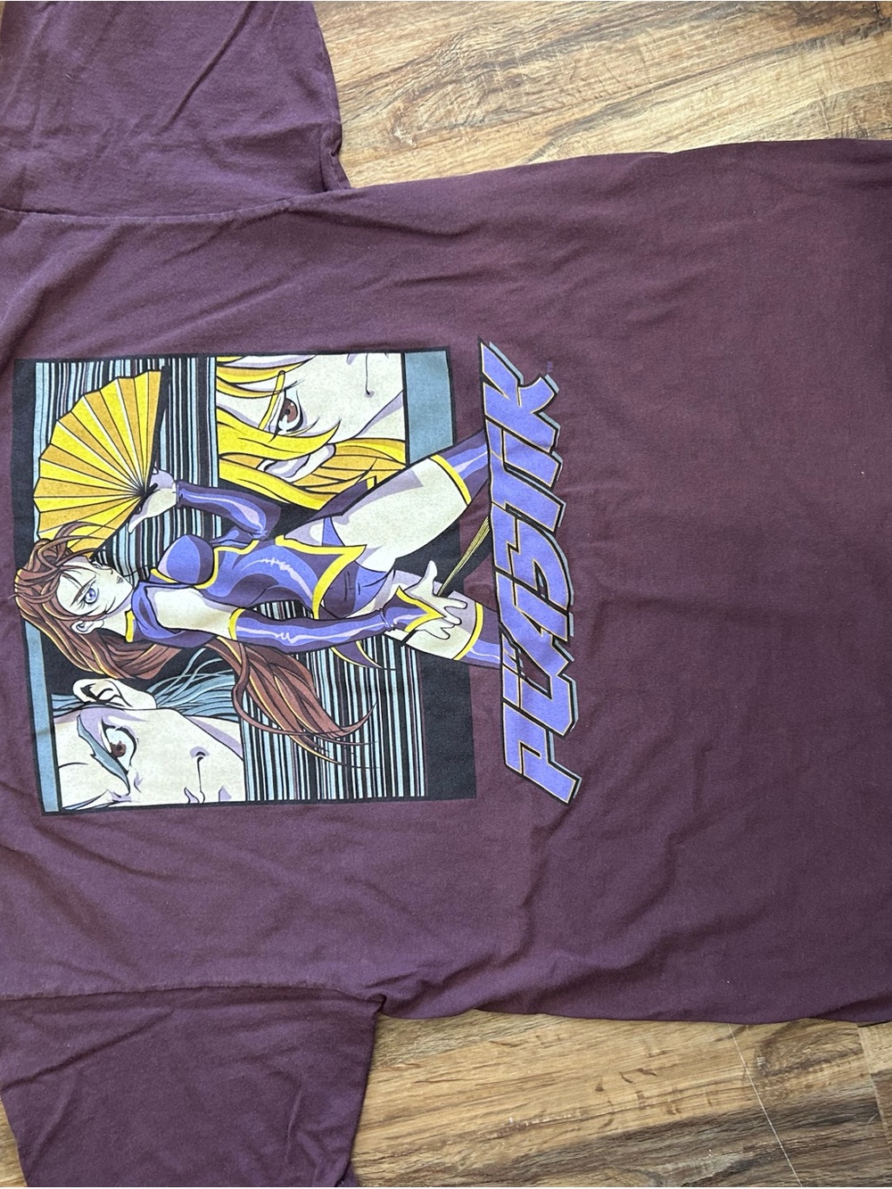 Plastic vintage Anime shirt